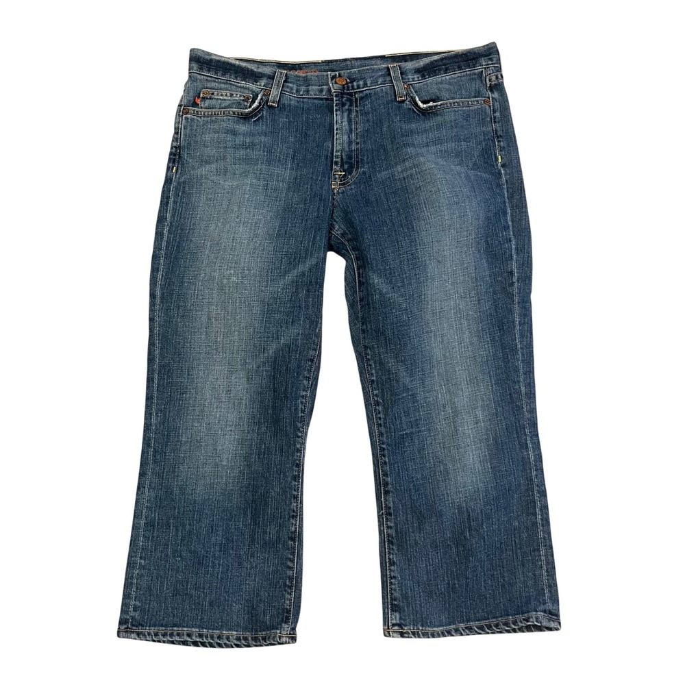 J.Crew Hipslung Jeans 33 Stretch Stonewash Blue Denim Spring 2006 74614 Mens